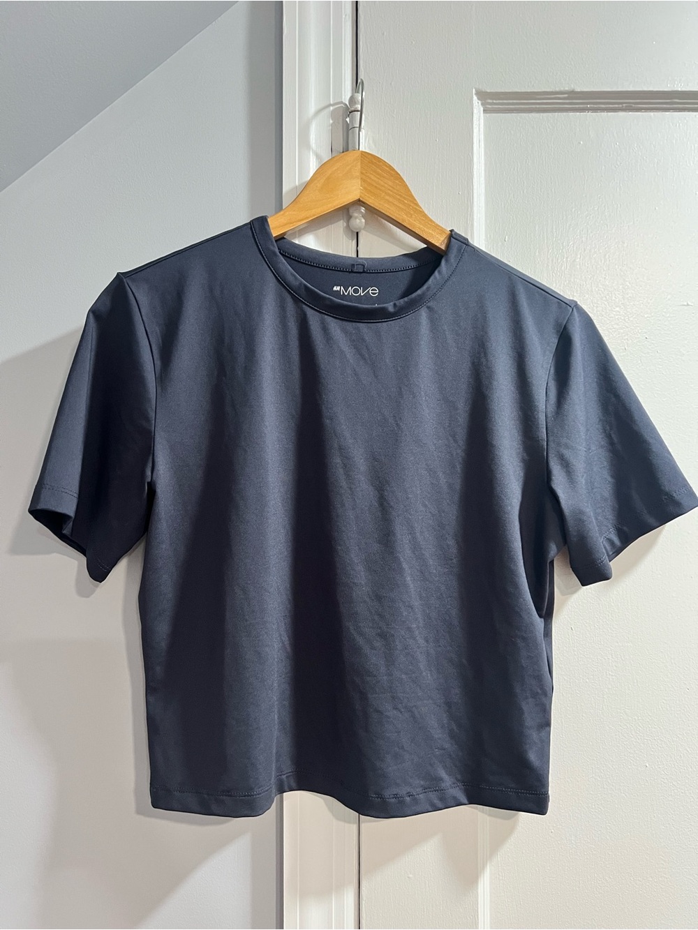 H&M Short Sleeve Crew Tee in Dark Blue